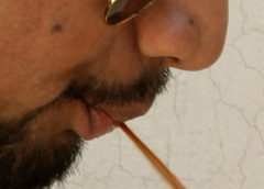 spitting