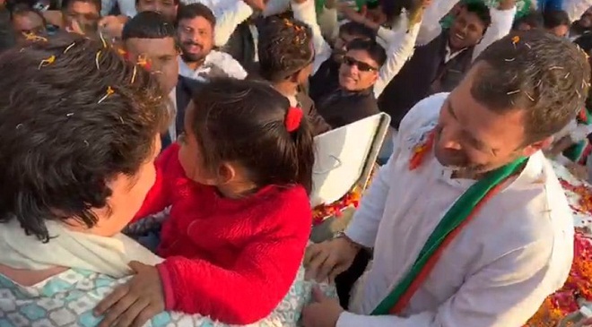 Priyanka Road Show in Lucknow on February 11, 2019