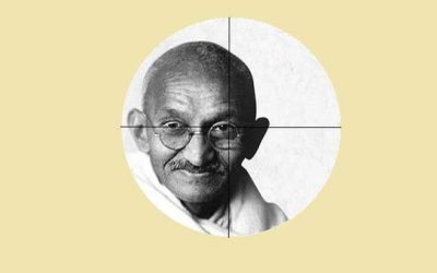 Usne-Gandhi-Ko-Kyun-Maara-book-by-Ashok-Kumar-Pandey,-Illustration-by-G-Caffe